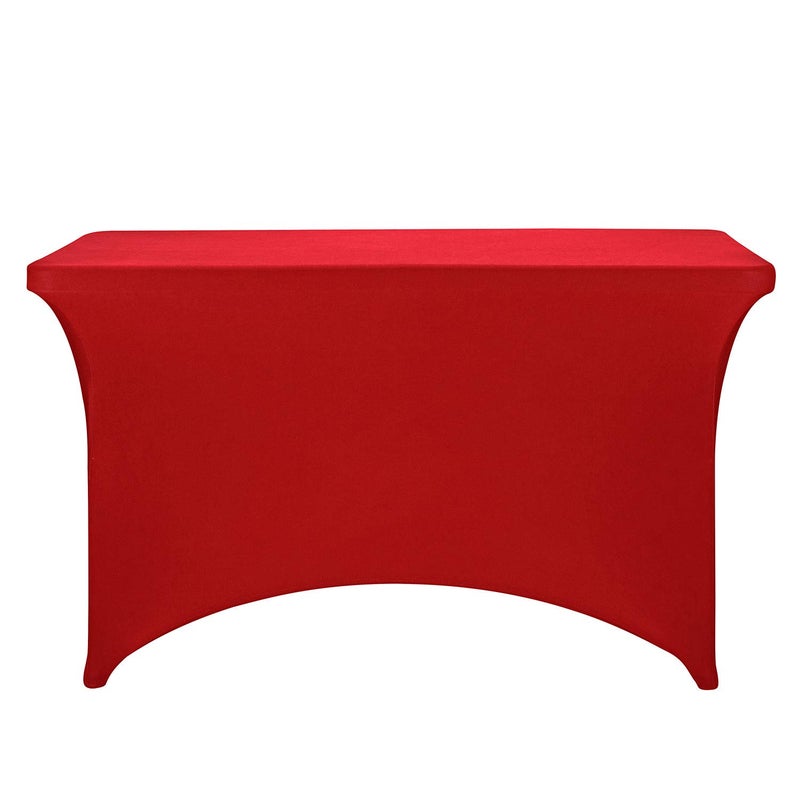 LZY Spandex Fitted Stretch Table Cover for 4ft or 6ft or 8ft Folding Table, Rectangular Cocktail Tablecloth, Perfect for Party or Banquet - Image 2
